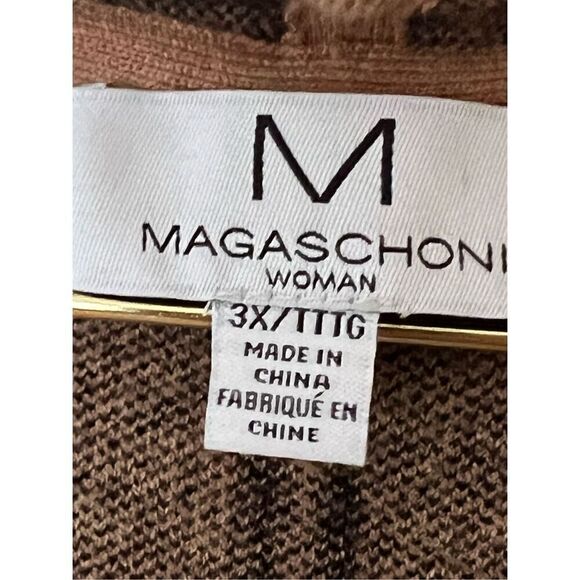 Magaschoni long sleeveless long cardigan sz 3x - Picture 4 of 5